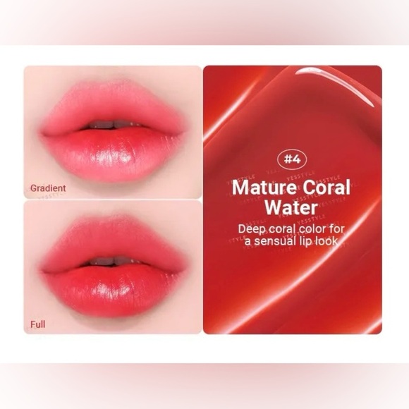 WAKEMAKE Korean Beauty Watery Tok Lip Tint - #4 Mature Coral - Picture 8 of 8